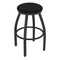 Holland Bar Stool Co 30" Swivel Bar Stool, Pewter Finish, Canter Espresso Seat X802 - alternate 1